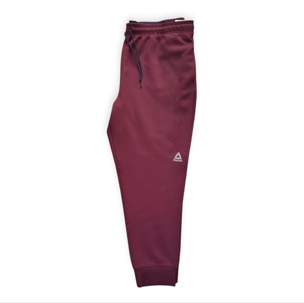 Reebok Men's Burgundy Joggers